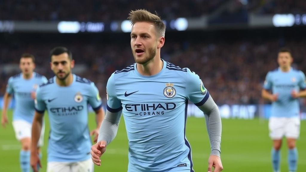 曼城欧冠首战告捷，那不勒斯十人应战难敌蓝月军团