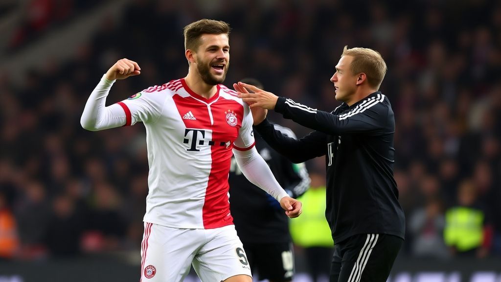 德甲神锋奥利塞挑衅式庆祝引爆全场！拜仁5-0狂胜创纪录紧追勒沃库森